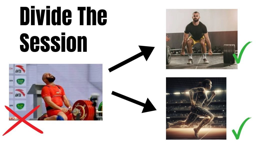 training session too long divide it